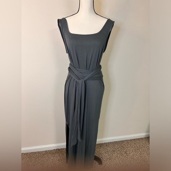MODERN CITIZEN Green Maxi Dress with Tie Waist Sz XL NWOT - Picture 7 of 7